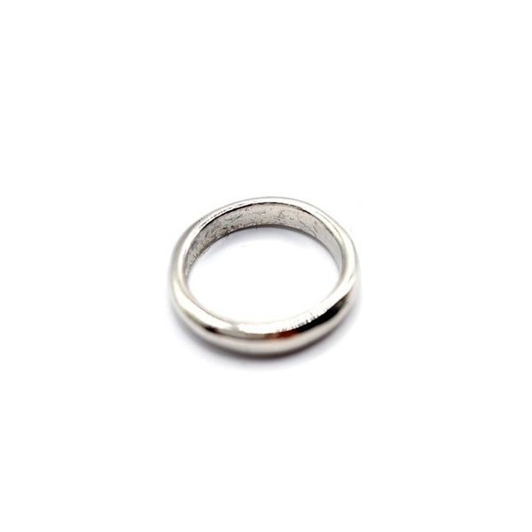 Zilverkleurige ring , glad (Ø 11mm), kindermaat