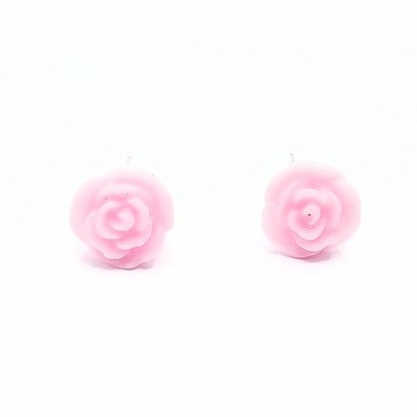 Rosé-kleurige  oorknopjes, roze roos ( Ø 0,8mm )